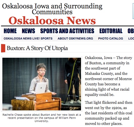 Rachelle Chase in Oskaloosa News